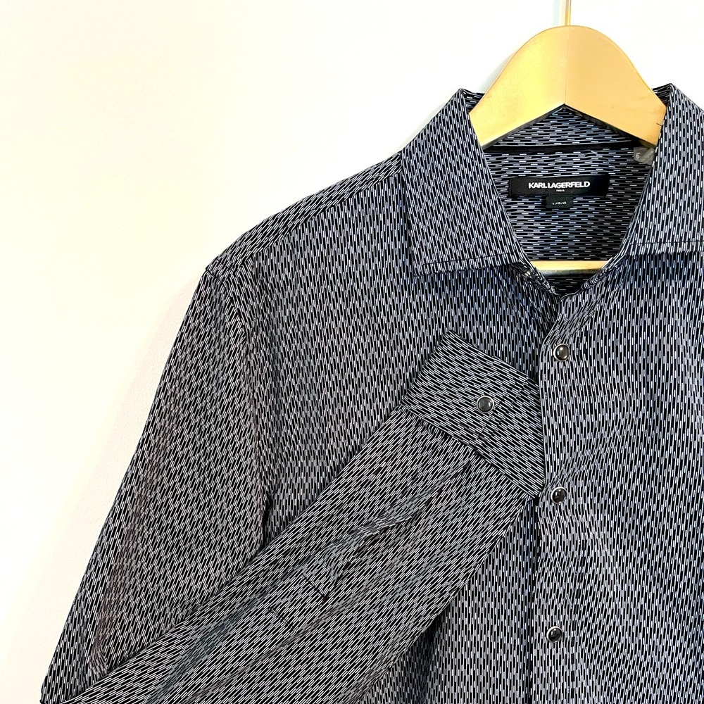 Karl Lagerfeld Buttoned Long Sleeved Shirt size L